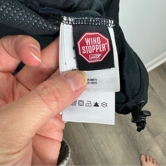 Mountain Hardwear Blue Fleece Jacket Windstopper Mens Size Medium Zip Up Navy - Picture 6 of 11